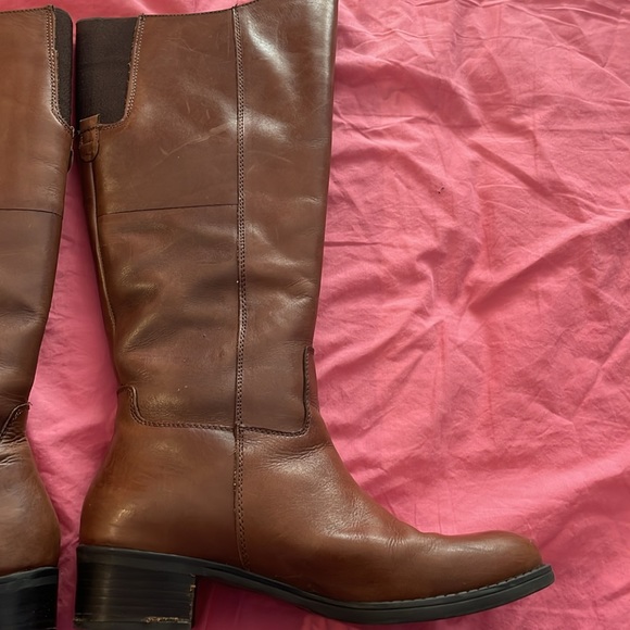 Franco Sarto size 7 brown leather riding boots - Picture 9 of 11